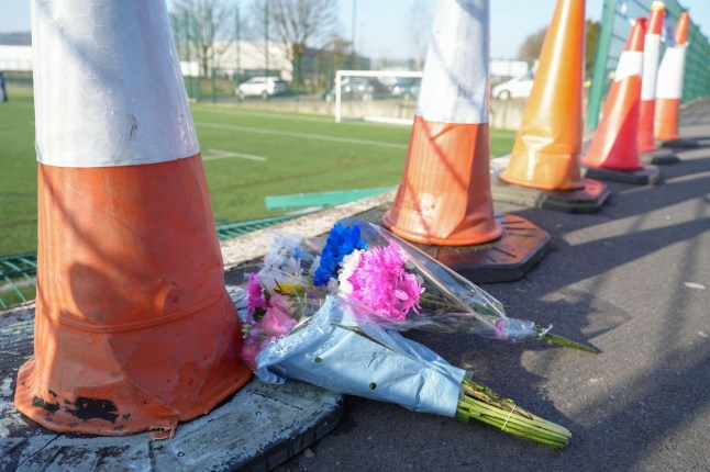 Alamy Live News. 3A10R6P Shap Road, Kendal, Cumbria 6th March 2025: Flowers have been left for a child who died after being hit by a car that drove onto the pitch at Kendal Rugby Football Union Club on Wednesday afternoon, down to a pitch from the car park, hitting children playing football below. One child has died from their injuries. Cumbria Police released a statement on Wednesday evening: Police were contacted at 4:58pm today (5 March) with a report of a collision involving a car and two children on a pitch at Kendal Rugby Union Football Club on Shap Road. Police can confirm that one of the children involved has This is an Alamy Live News image and may not be part of your current Alamy deal . If you are unsure, please contact our sales team to check.