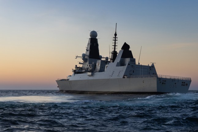 Undated handout photo issued by the Ministry of Defence and Royal Navy of HMS Dragon at Sea off the west Coast of Scotland. HMS Dragon is currently on exercise Formidable Shield, which is a joint, live-fire, integrated air and Missile defence exercise. Issue date: Friday May 16, 2025. PA Photo. Photo credit should read: LPhot Oliver Leach/Ministry of Defence/PA Wire NOTE TO EDITORS: This handout photo may only be used for editorial reporting purposes for the contemporaneous illustration of events, things or the people in the image or facts mentioned in the caption. Reuse of the picture may require further permission from the copyright holder.