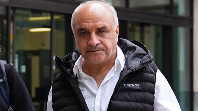 Hamit Coskun leaving Westminster Magistrates' Court, central London, where he was sentenced to a ?240 fine, with a statutory surcharge of ?96 after he was found guilty of a religiously aggravated public order offence of using disorderly behaviour when a Koran was burnt outside the Turkish consulate in London on February 13. Picture date: Monday June 2, 2025. PA Photo. See PA story COURTS Koran. Photo credit should read: Aaron Chown/PA Wire